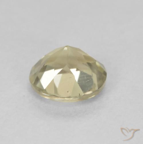 Diaspore Couleur Changeant Jaune clair naturelle Tour, 0.57 ct, VS