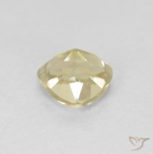 Diaspore Couleur Changeant Jaune clair naturelle Trillion, 0.42 ct, VS