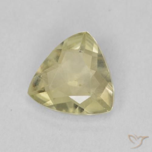 Diaspore Couleur Changeant Beige jaune naturelle Trillion, 0.55 ct, VS