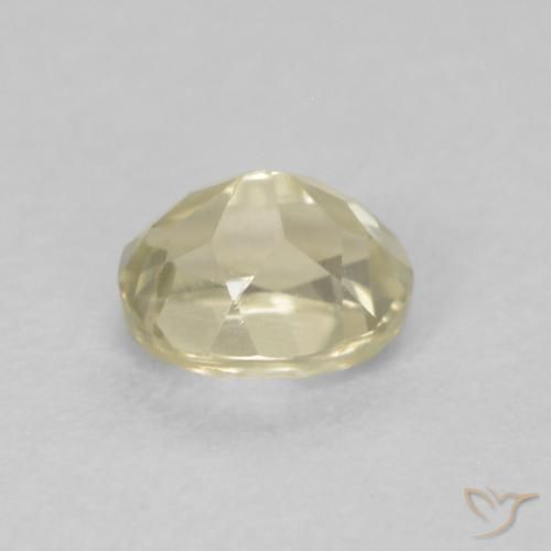 Diaspore Couleur Changeant Jaune clair naturelle ovale, 0.35 ct, VS