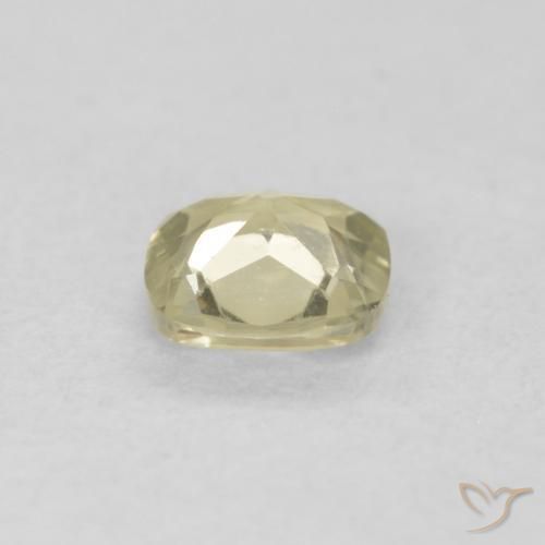 Diaspore Couleur Changeant Jaune clair naturelle Coussin, 0.38 ct, VVS