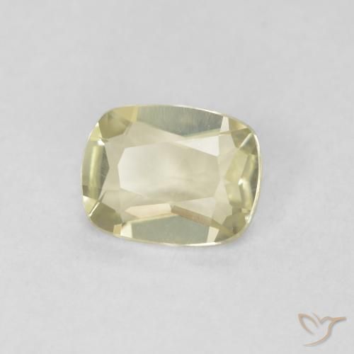 Diaspore Couleur Changeant Jaune clair naturelle Coussin, 0.50 ct, VVS