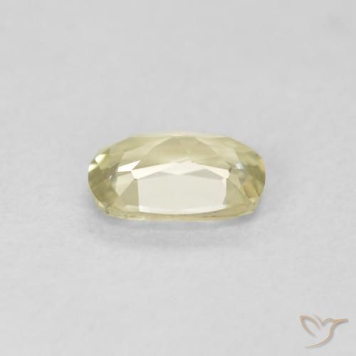 Diaspore Couleur Changeant Jaune clair naturelle Coussin, 0.50 ct, VVS