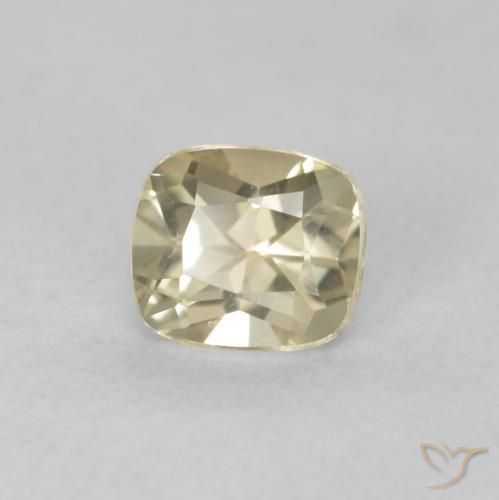 Diaspore Couleur Changeant Jaune clair naturelle Coussin, 0.68 ct, VVS