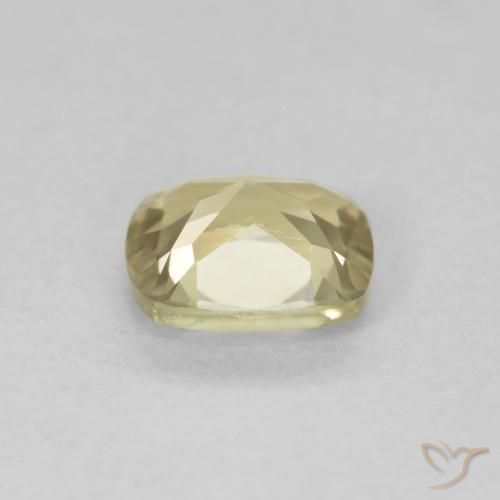 Diaspore Couleur Changeant Jaune clair naturelle Coussin, 0.68 ct, VVS