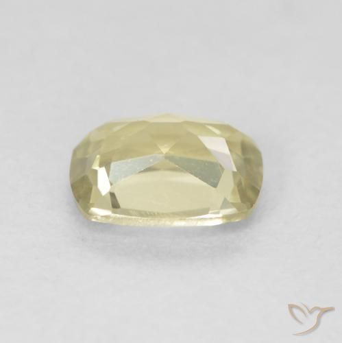 Diaspore Couleur Changeant Jaune clair naturelle Coussin, 0.89 ct, VVS