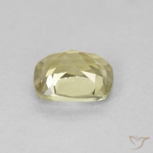 Diaspore Couleur Changeant Jaune clair naturelle Coussin, 0.79 ct, VVS