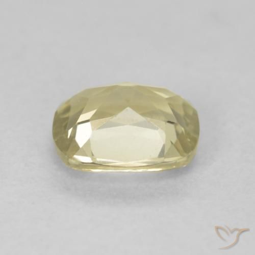 Diaspore Couleur Changeant Jaune clair naturelle Coussin, 1.04 ct, VVS