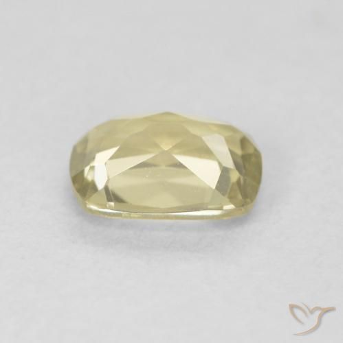 Diaspore Couleur Changeant Jaune clair naturelle Coussin, 0.75 ct, VVS