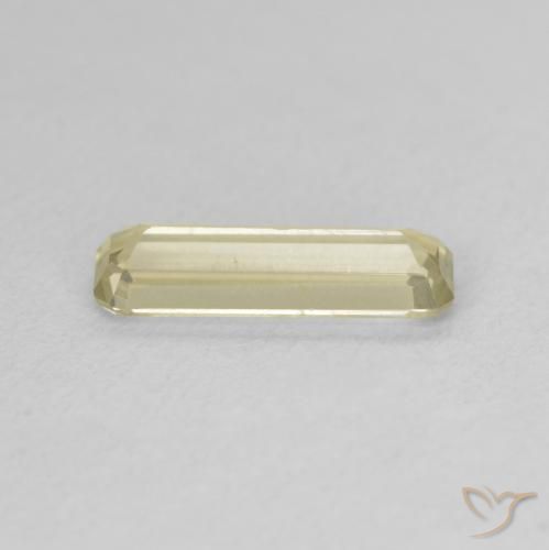 Diaspore Couleur Changeant Jaune clair naturelle Octogone / coupe Émeraude, 1.26 ct, VVS-VS