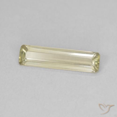 Diaspore Couleur Changeant Jaune très clair naturelle Octogone / coupe Émeraude, 1.12 ct, VVS-VS