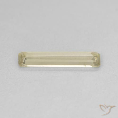 Diaspore Couleur Changeant Jaune très clair naturelle Octogone / coupe Émeraude, 1.12 ct, VVS-VS