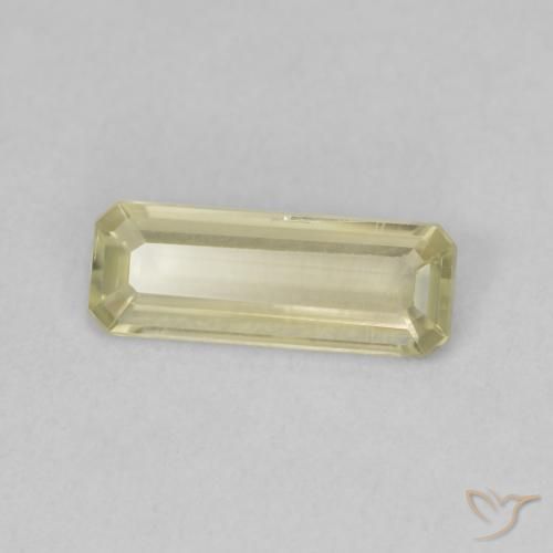 Diaspore Couleur Changeant Vert jaunâtre naturelle Octogone / coupe Émeraude, 1.14 ct, VVS-VS
