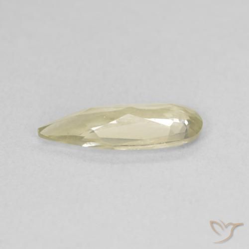 Diaspore Couleur Changeant Jaune clair naturelle En forme de poire, 1.08 ct, VS