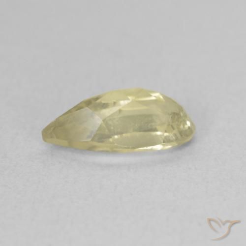 Diaspore Couleur Changeant Jaune clair naturelle En forme de poire, 0.99 ct, VS