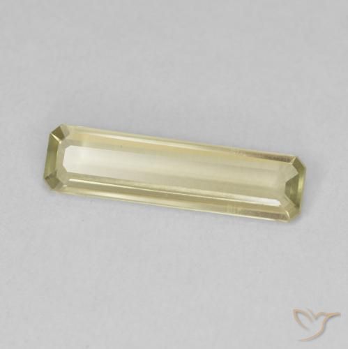 Diaspore Couleur Changeant Jaune clair naturelle Octogone / coupe Émeraude, 1.40 ct, VS