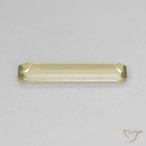 Diaspore Couleur Changeant Jaune clair naturelle Octogone / coupe Émeraude, 1.40 ct, VS