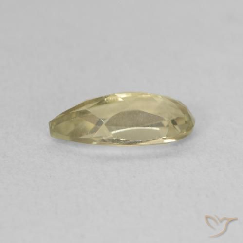 Diaspore Couleur Changeant Vert jaunâtre naturelle En forme de poire, 0.97 ct, VVS