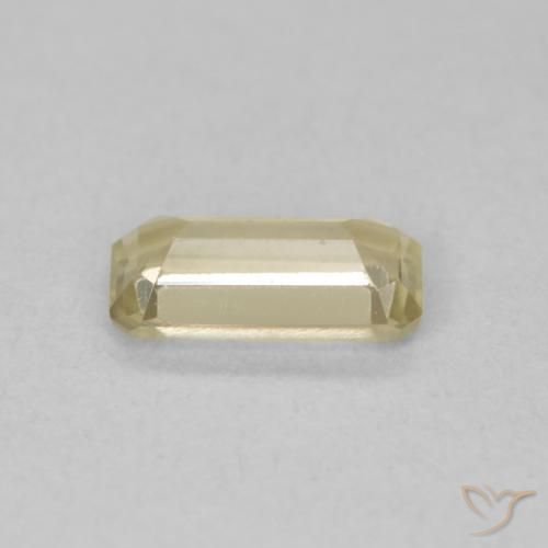 Diaspore Couleur Changeant Jaune clair naturelle Octogone / coupe Émeraude, 0.87 ct, VVS