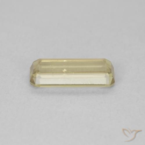 Diaspore Couleur Changeant Jaune clair naturelle Octogone / coupe Émeraude, 1.20 ct, VVS