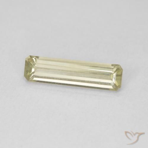 Diaspore Couleur Changeant Jaune moelleux naturelle Octogone / coupe Émeraude, 1.26 ct, VVS