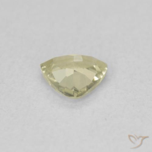 Diaspore Couleur Changeant Jaune clair naturelle Trillion, 0.31 ct, VVS