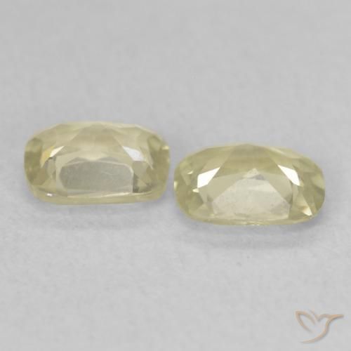 Shop natural 0.73ct Jaune clair Diaspore Couleur Changeant gems, Coussin, from Turquie at GemSelect. In stock, global shipping!