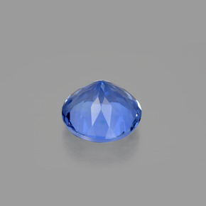Fluorite à changement de couleur bleu foncé naturelle coupe roude, 13,98 ct, VS