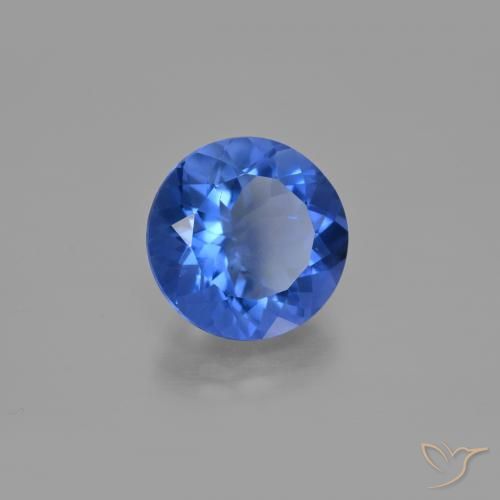Fluorite avec changement de couleur Bleu foncé naturelle Tour, 10.65 ct, VS