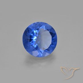 Fluorite avec changement de couleur Bleu foncé naturelle Tour, 13.60 ct, VS