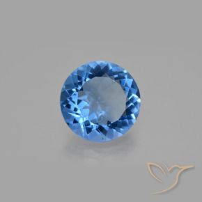 Fluorite avec changement de couleur Bleu égyptien naturelle Tour, 12.97 ct, VS