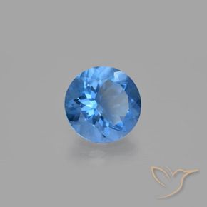 Fluorite avec changement de couleur Bleu moyen naturelle Tour, 10.94 ct, VS