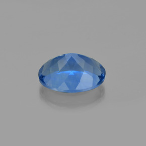 Fluorite à changement de couleur bleue naturelle coupe ovale, 22,67 ct, VS