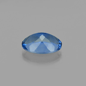 Fluorite à changement de couleur bleue naturelle coupe ovale, 19,78 ct, VS