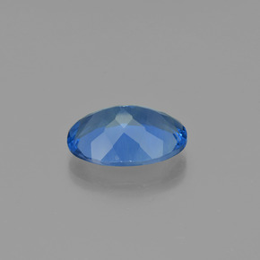 Fluorite avec changement de couleur Bleu marine intense naturelle Coupe ovale, 18.43 ct, VS
