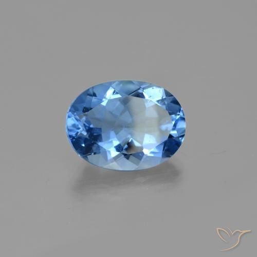Fluorite avec changement de couleur Bleu marine naturelle Coupe ovale, 20.85 ct, VS