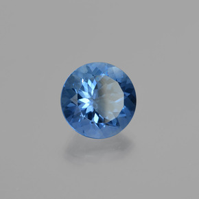 Fluorite avec changement de couleur Bleu foncé naturelle Coupe roude, 11.21 ct, VS