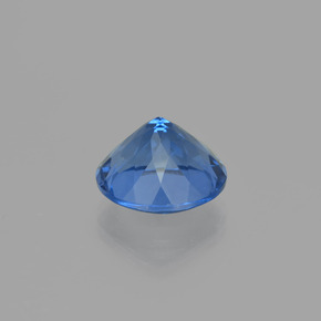 Fluorite avec changement de couleur Bleu marine intense naturelle Coupe roude, 11.19 ct, VS