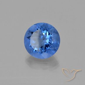Fluorite avec changement de couleur Bleu foncé naturelle Tour, 13.93 ct, VS