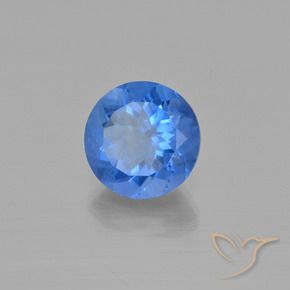 Fluorite avec changement de couleur Bleu égyptien naturelle Tour, 13.99 ct, VS