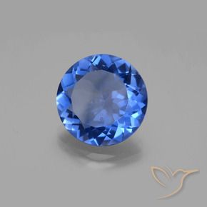Fluorite avec changement de couleur Bleu foncé naturelle Tour, 12.27 ct, VS