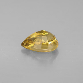 Grenat Couleur Changeant Brun Doré à Orange naturelle En forme de poire, 1.16 ct, VVS-VS