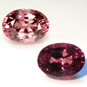 Grenat à changement de couleur  naturelle coupe ovale, 1,14 ct, VVS-VS
