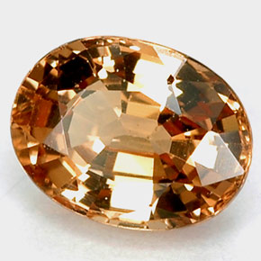 Grenat Couleur Changeant Orange naturelle Coupe ovale, 1.11 ct, VVS-VS