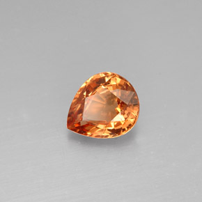 Grenat à changement de couleur  naturelle en forme de poire, 1,23 ct, VVS-VS