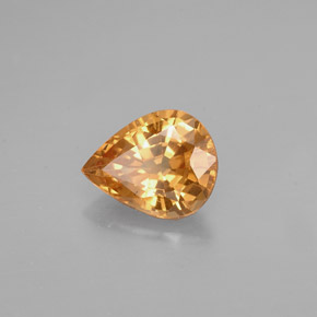 Grenat à changement de couleur multicolore naturelle en forme de poire, 1,18 ct, VS