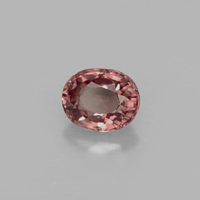 Grenat Couleur Changeant Rose à Orange Rouge naturelle Coupe ovale, 0.75 ct, VS