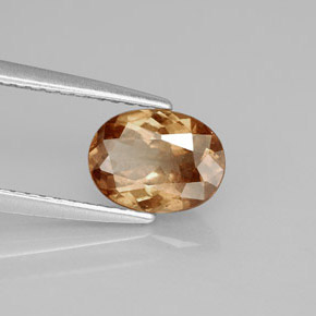Grenat Couleur Changeant Brun Doré à Orange naturelle Coupe ovale, 1.37 ct, VS