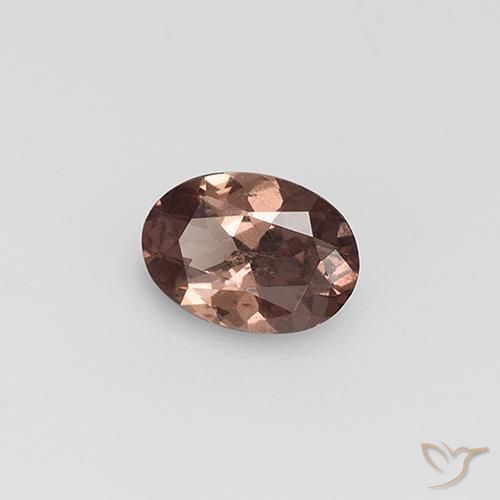 Grenat Couleur Changeant Brun caryer naturelle ovale, 0.74 ct, VS
