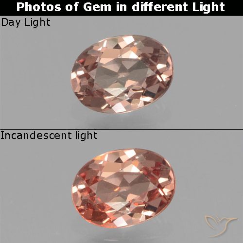 Grenat Couleur Changeant Brun caryer naturelle Coupe ovale, 0.41 ct, VS